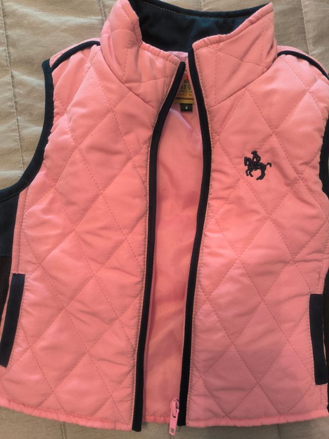 Chaleco acolchado niña rosa
