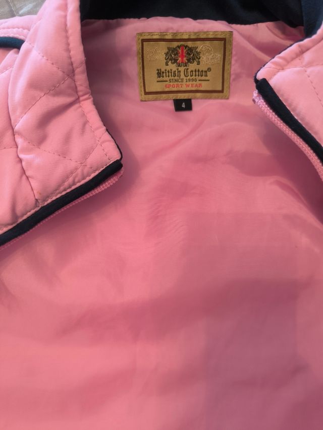 Chaleco acolchado niña rosa