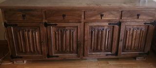 Mueble Salón Castellano Madera, impecable.