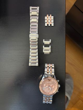 Reloj Armani Dorado y Plateado