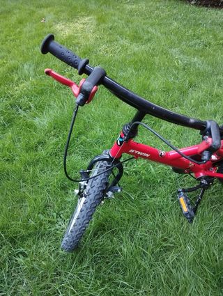 Bici niño decathlon btwin 16" infantil roja