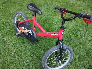 Bici niño decathlon btwin 16" infantil roja