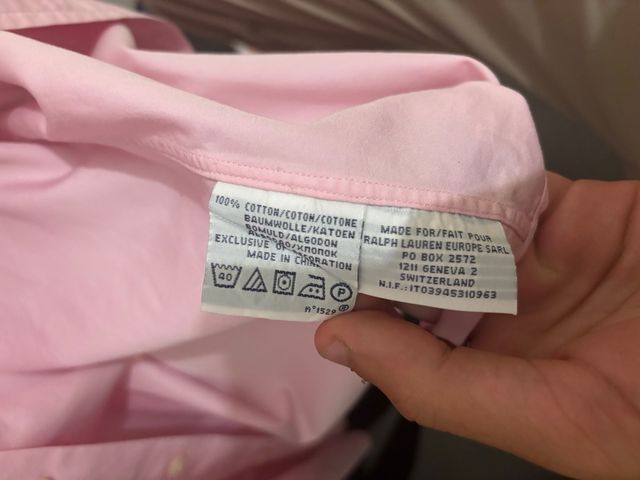 Camisa Polo Ralph Lauren Rosa