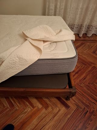 Cama de 105cm con somier y colchón