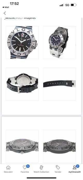 Bulgari Diagono Reloj de Titanio