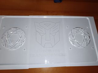 Plexiglass serigrafato Autobots Transformers