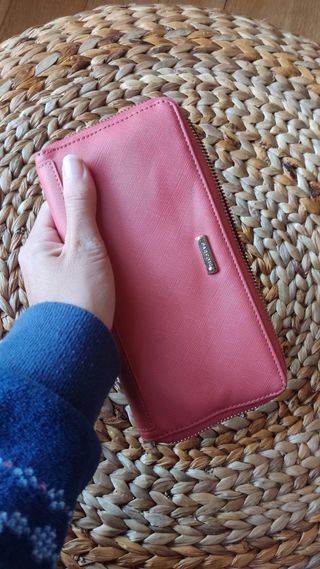 Cartera Billetera Parfois Coral
