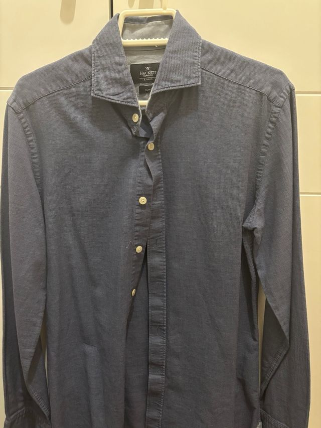 Camisa Hackett Azul Estampada