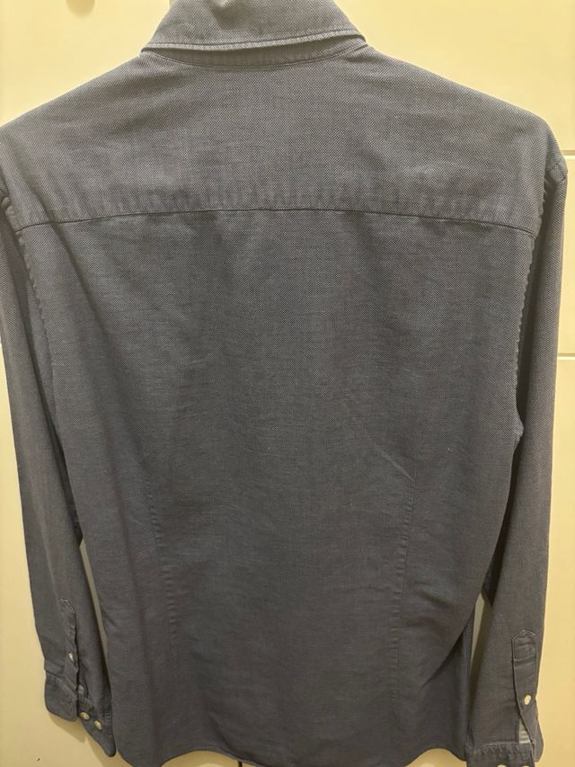 Camisa Hackett Azul Estampada