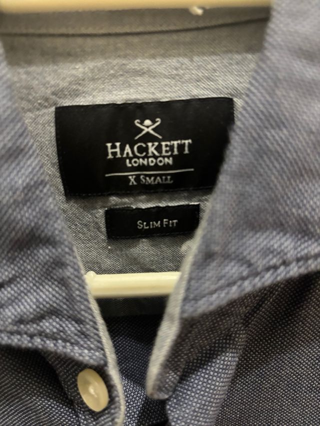 Camisa Hackett Azul Estampada