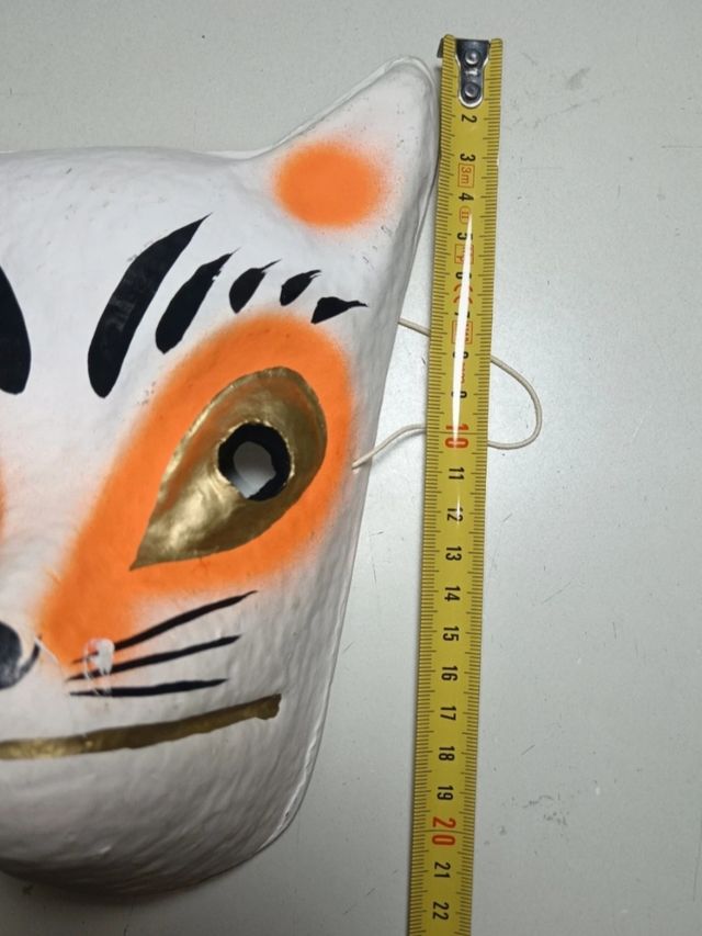 Maschera volpe giapponese Kitsune di carta 