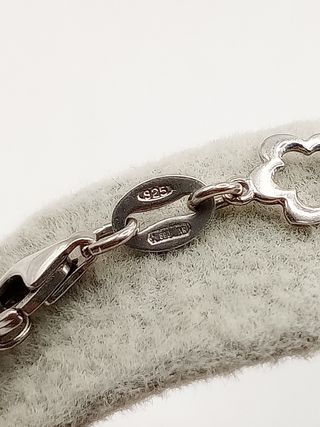 Bracciale vintage donna quadrifoglio portafortuna