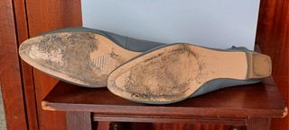 Zapatos 39 piel Mango grises talla 39