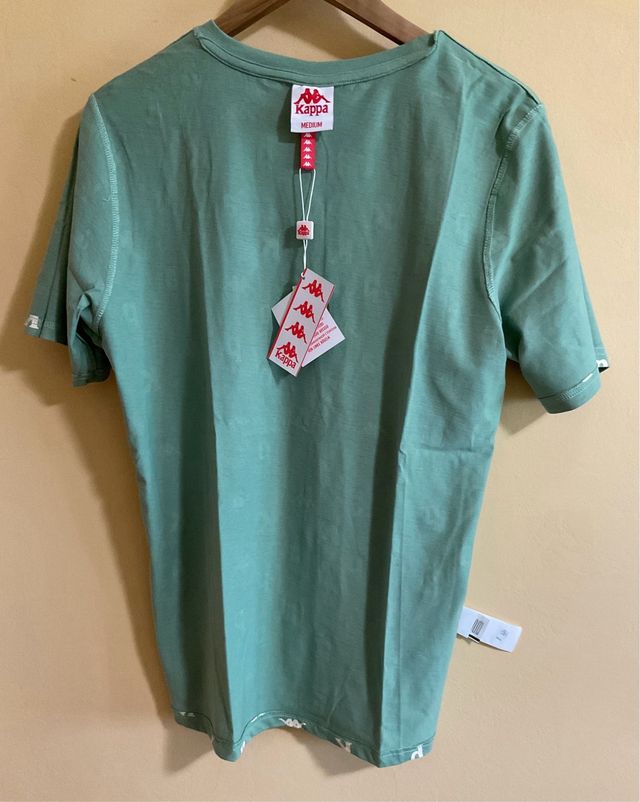 Camiseta Kappa Verde Algodón Orgánico.  Talla M