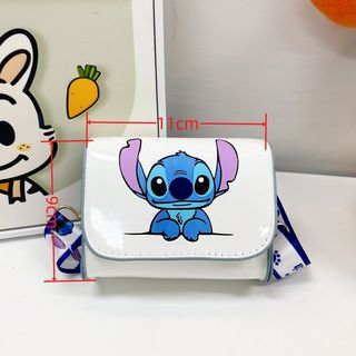 Cartera monedero de piel de Stitch de Disney.