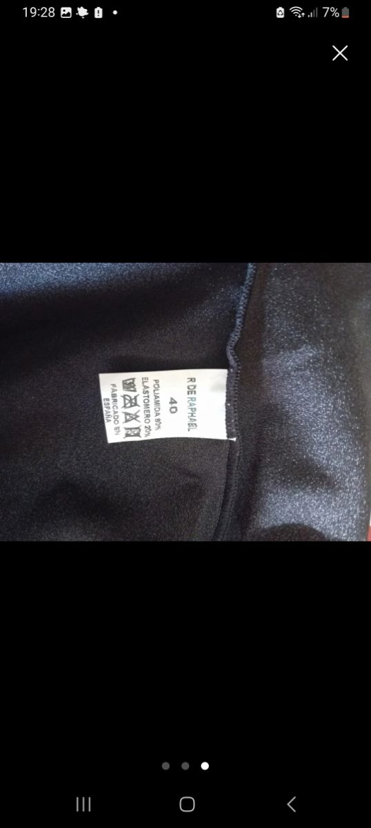 Abrigo pelo negro talla 44. Poco uso.