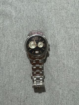 Reloj Jaguar Cronógrafo Negro y Plateado
