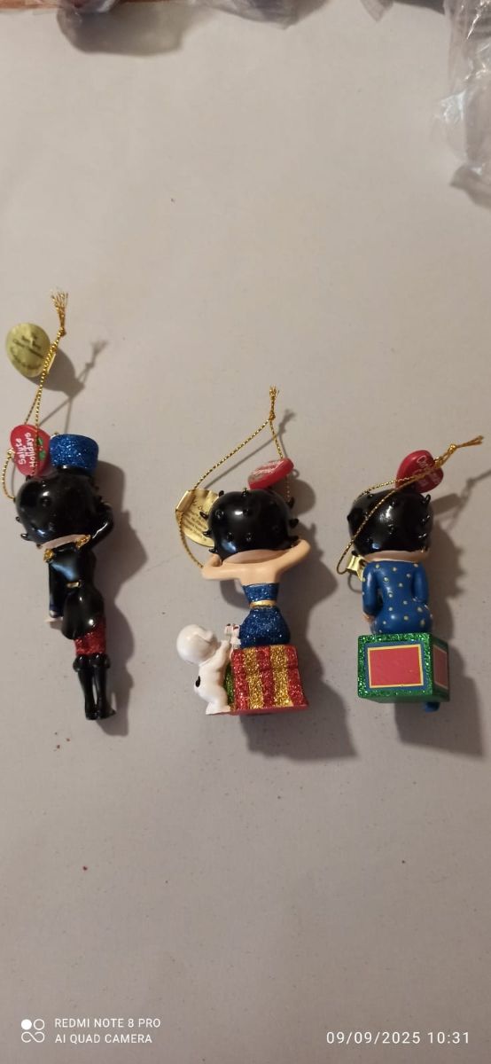 3 decorazioni natalizie di Betty boop 