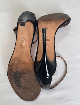 Sandalias CH Negras Tacon Mujer