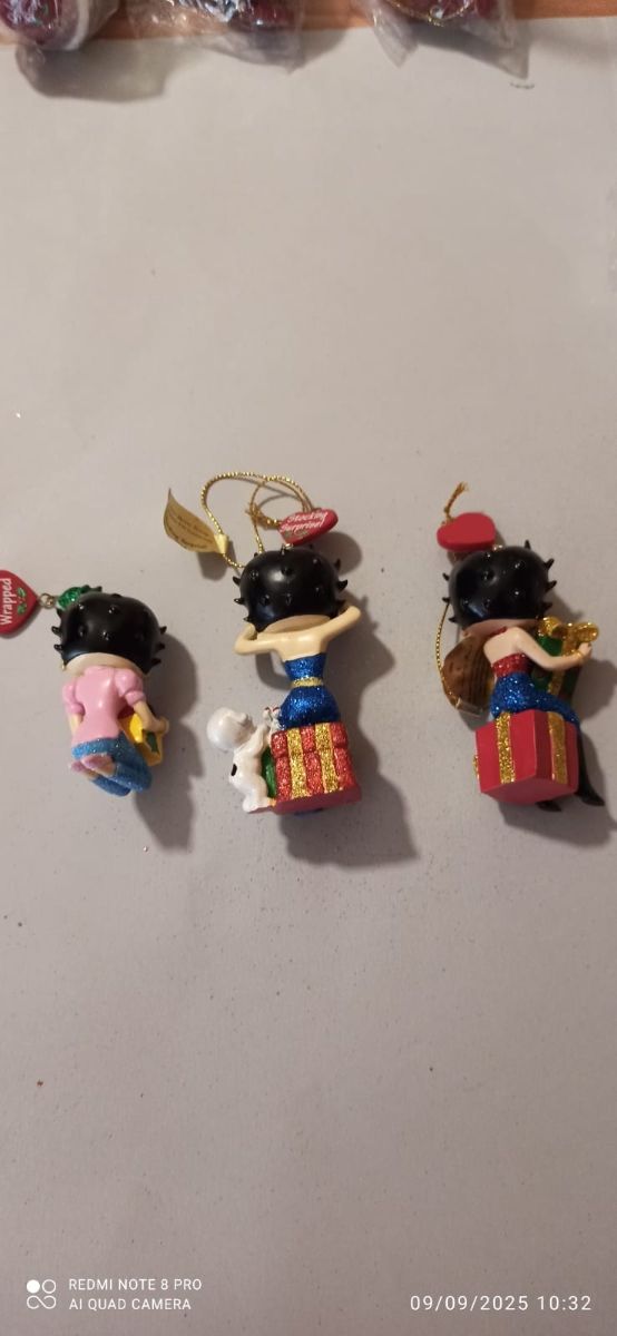 3 decorazioni natalizie di Betty boop 