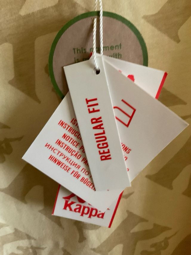 Camiseta Kappa Beige Talla M Algodón Orgánico