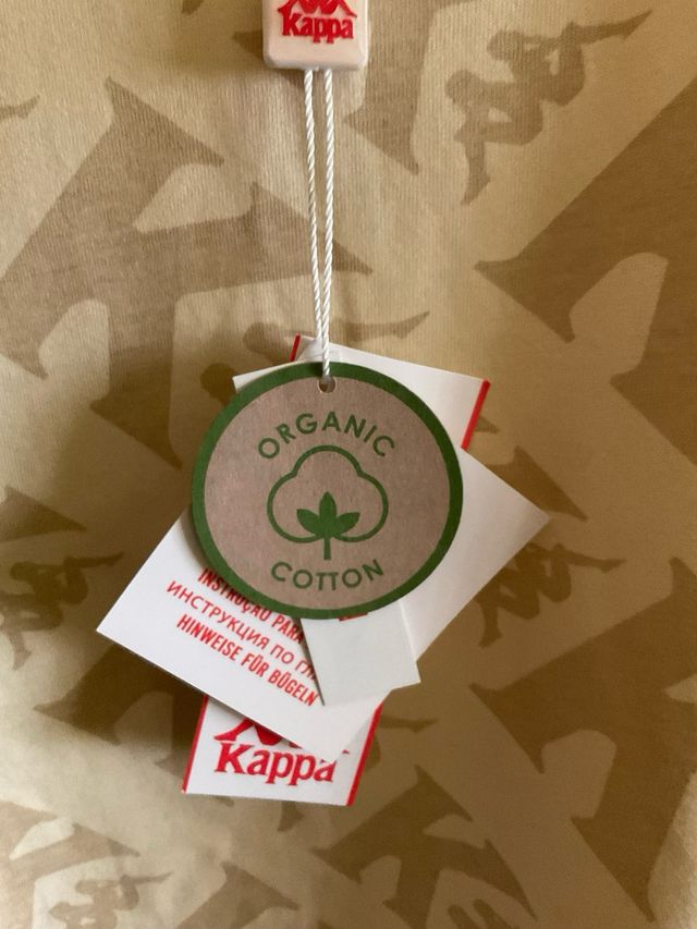 Camiseta Kappa Beige Talla M Algodón Orgánico