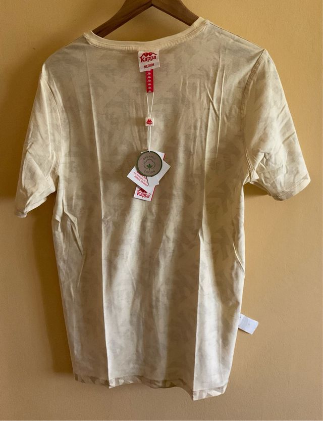 Camiseta Kappa Beige Talla M Algodón Orgánico