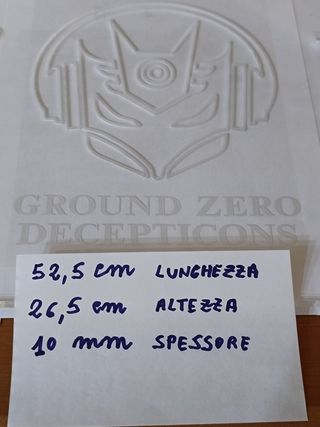 Plexiglass serigrafato GROUND ZERO Decepticons
