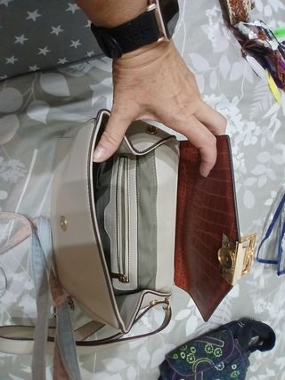 Bolso Beige y Marrón