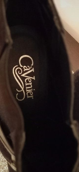 Tronchetto con tacco nero fibbia