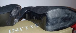 Tronchetto con tacco nero fibbia