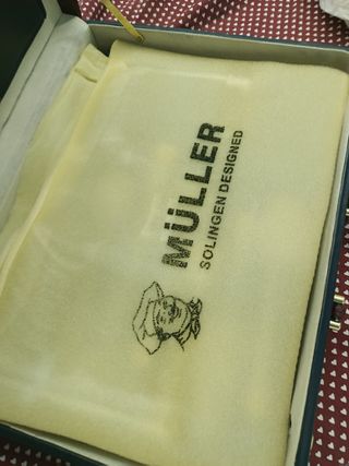 Set di 12 posate Solingen oro/argent Design Muller