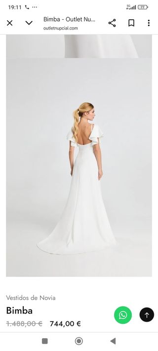 Vestido de Novia Civil Blanco
