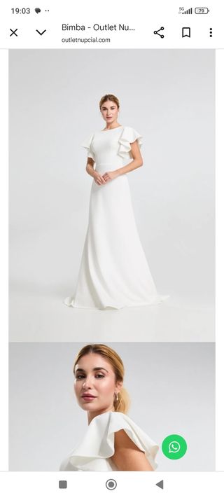 Vestido de Novia Civil Blanco