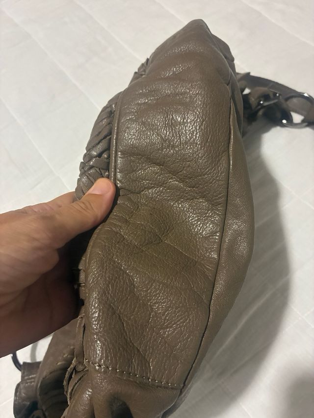 Bolso bandolera Misako piel caqui