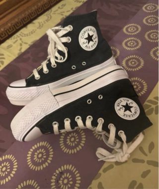 Converse Negras Plataforma