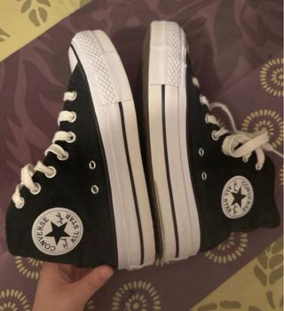 Converse Negras Plataforma