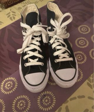 Converse Negras Plataforma