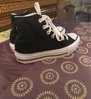 Converse Negras Plataforma