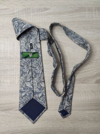 Corbata Stefano Rossi de seda Gris Estampada
