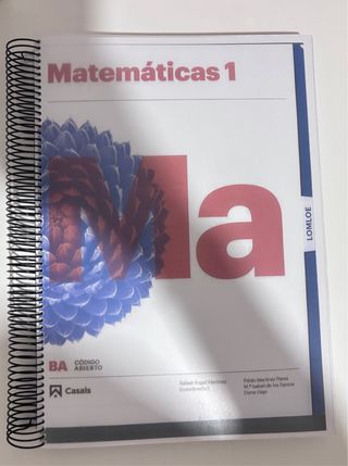 Matemáticas 1 BA LOMLOE