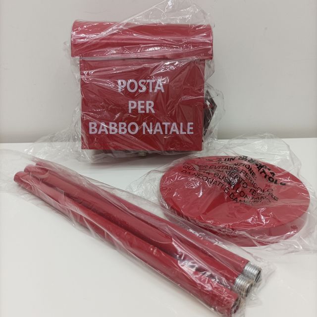 Cassetta Posta Babbo Natale Rossa