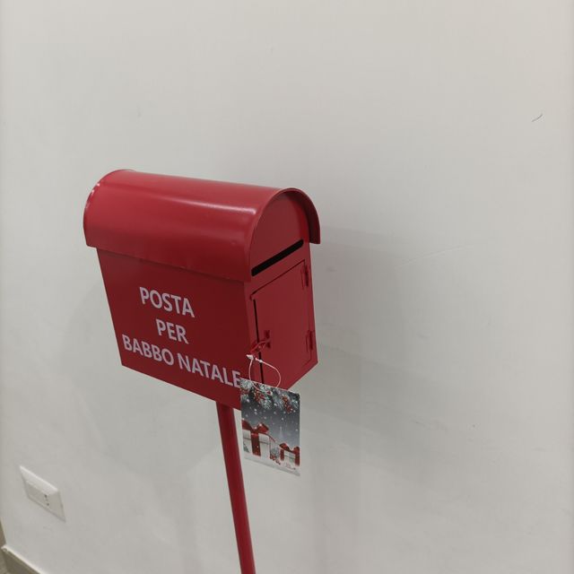 Cassetta Posta Babbo Natale Rossa