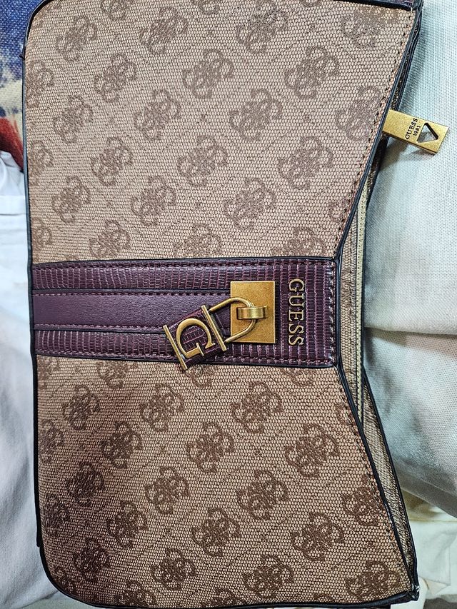 Borsa Guess Marrone Dorato Nuova. Ideale per i Re Magi