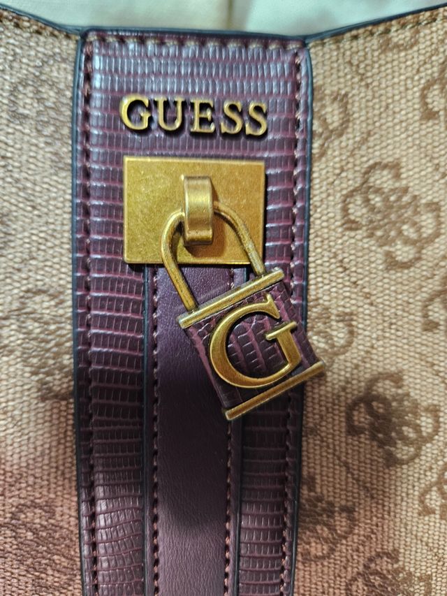 Borsa Guess Marrone Dorato Nuova. Ideale per i Re Magi