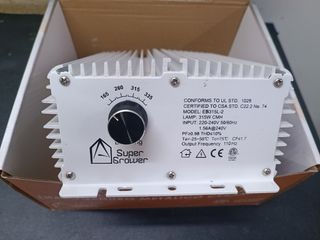 Balastro Super Grower 315W LEC/CMH