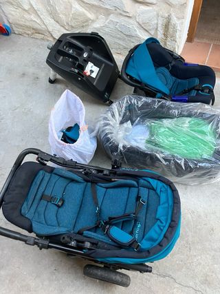 Cochecito Jane 3 en 1. grupo 0, capazo y silla