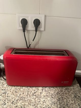 Tostadora Bosch Rojo 980w 1 Ranura