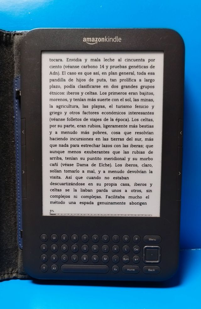 EBOOK KINDLE KEYBOARD + FUNDA CON LUZ