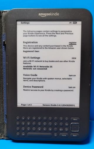 EBOOK KINDLE KEYBOARD + FUNDA CON LUZ
